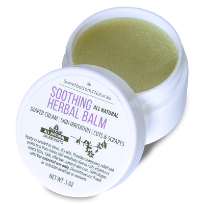 Mini All-Natural Soothing Herbal Balm for Diaper Rash and Skin Irritation