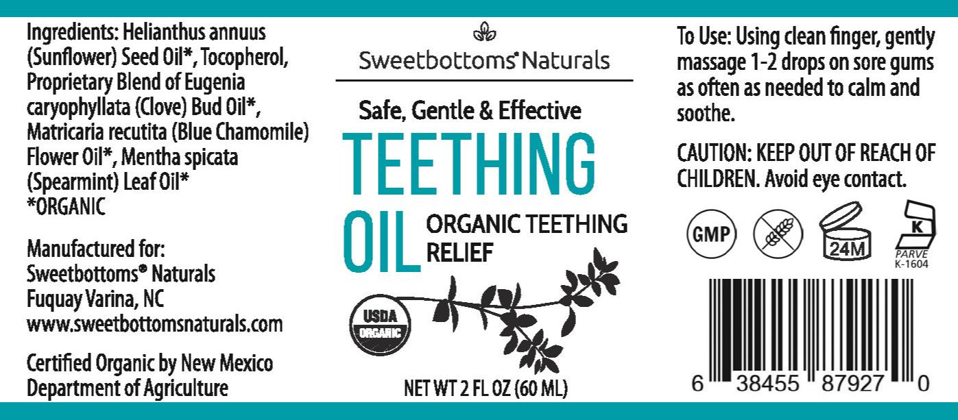 Organic Teething Oil for Immediate Relief